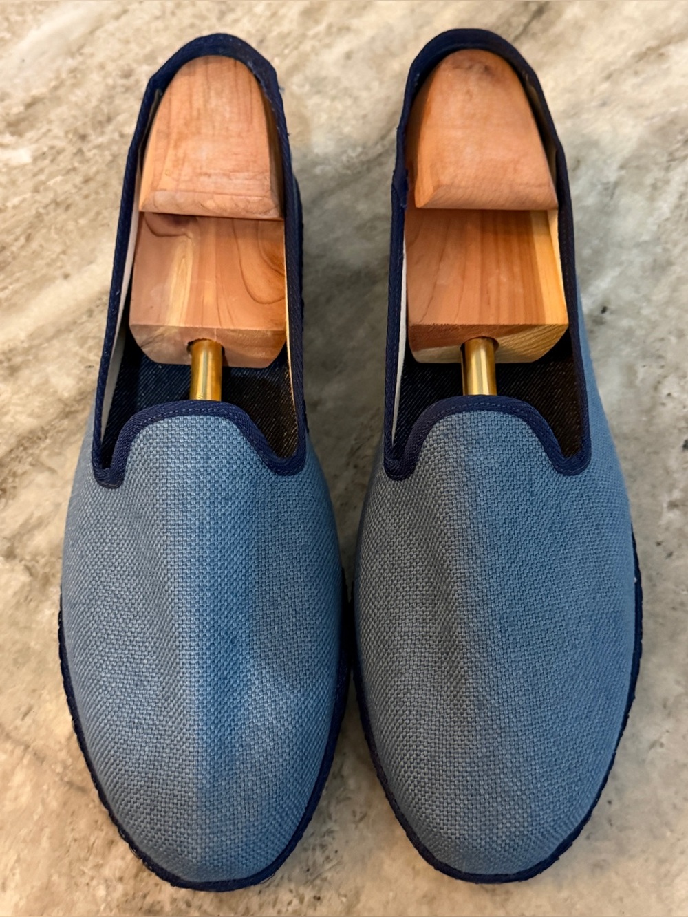 ALLAGIULIA MEN’S FRIULIAN SLIPPERS FRIù LOAFER LIGHT BLUE 46/ US 12.5-13 Velasca
